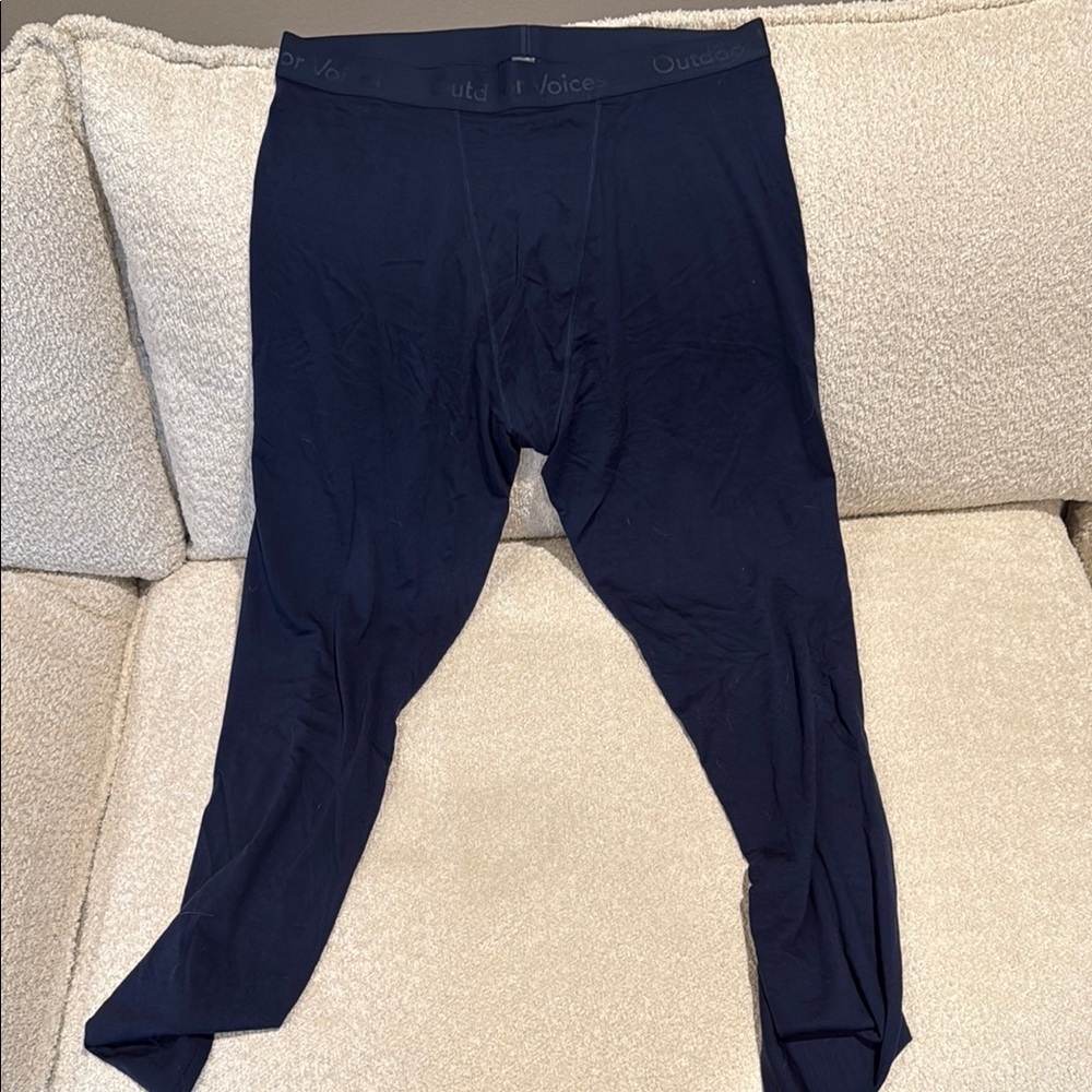 NWOT Outdoor Voices Men's Navy long Johns XL